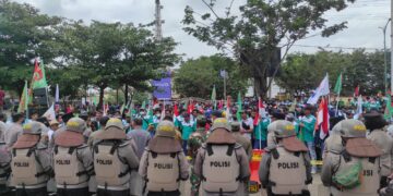 Ratusan Personil Gabungan Disiagakan Saat Peringatan Mayday di Tabalong