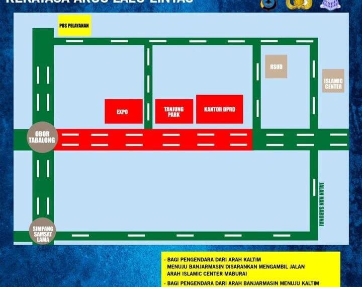 Besok Aksi Buruh, Ini Pengalihan Arus Lalu Lintas  Depan DPRD Tabalong