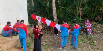 Gandeng Pramuka SMKN 1 Pugaan, Telaga Itar “Bersih Desa”