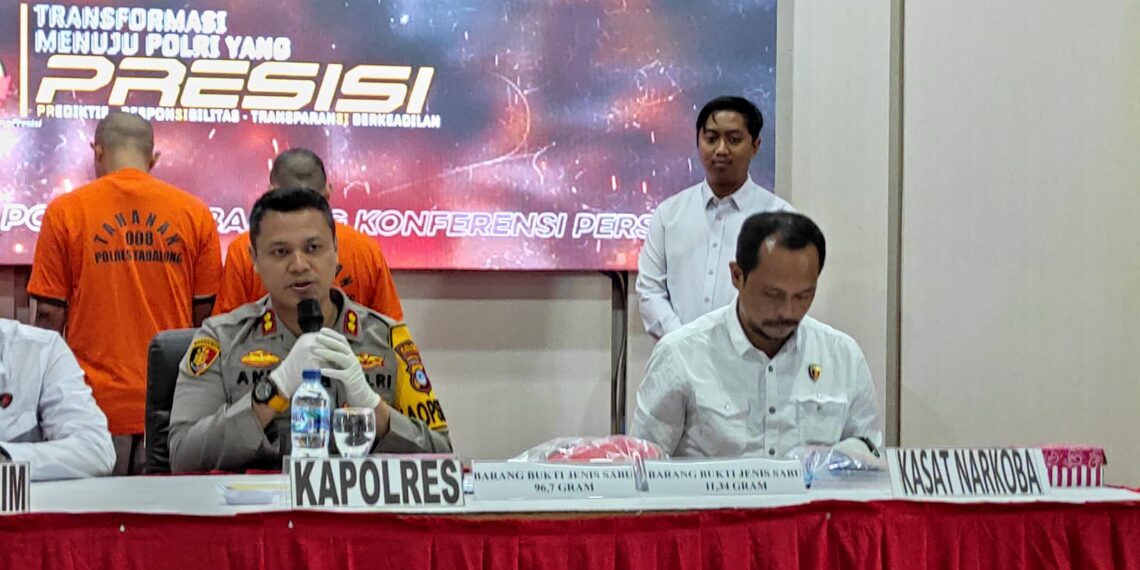Begini Polres Tabalong Ungkap Kasus Narkoba dengan BB 1 Ons Sabu