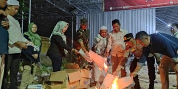 KPU Tabalong Musnahkan Surat Suara Rusak dan Berlebih