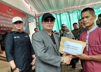KPU RI Beri Santunan “Korban Pemilu” di Tabalong