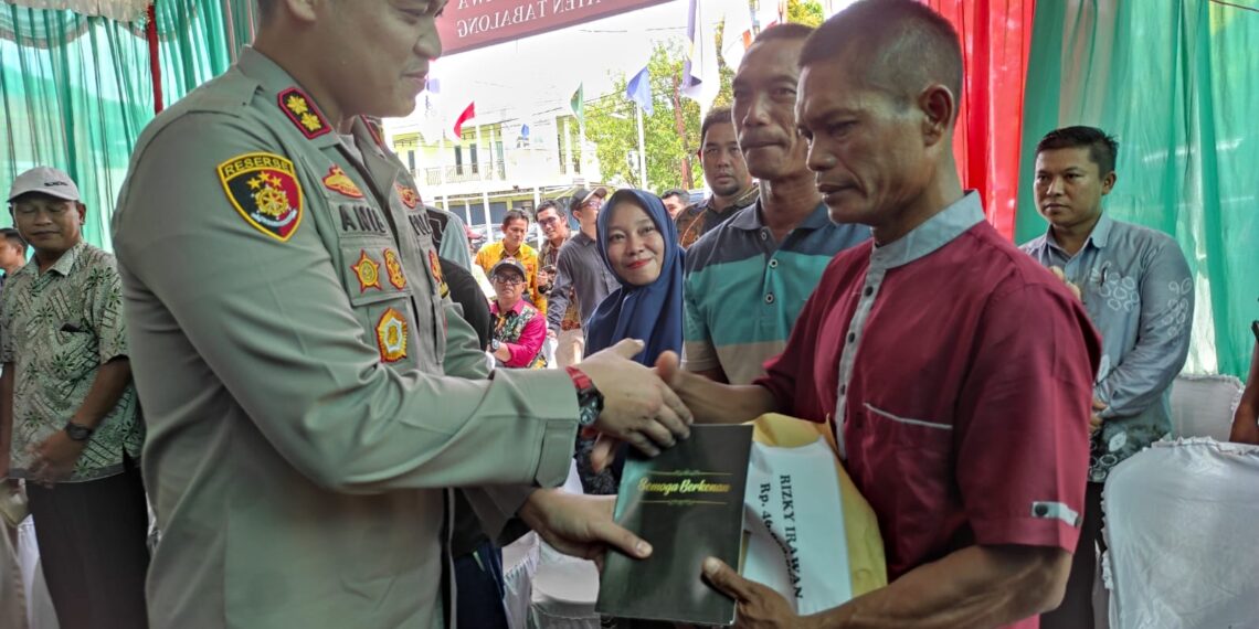 Polres Tabalong Turut Beri Santunan Badan Adhoc Pemilu