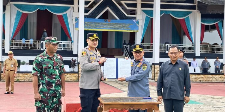 Pemkab Tabalong “Serahkan” Linmas Pada Polres