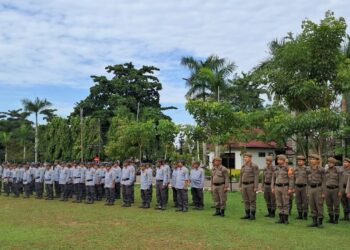 3.242 Personil Satlinmas Siap Amankan Pemilu di Tabalong