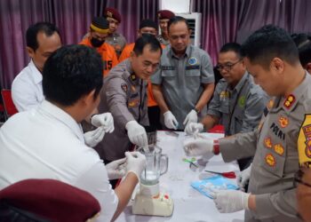 Lebih Satu Ons Sabu Dimusnahkan Polres Tabalong