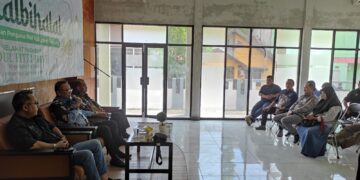 Diskominfo Gelar Halalbihalal dengan PWI Tabalong, Mantapkan Sinergitas Penyebarluasan Informasi Pembangunan