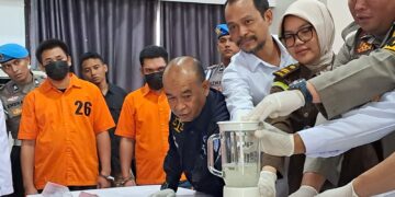 Polres Tabalong Musnahkan 177,22 Gram Sabu Dihadapan Para Tersangka