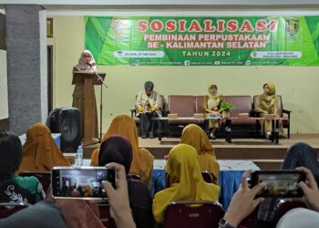 Sambangi Tabalong, Dispersip Kalsel Beri Pembinaan Pengelola Perpustakaan Sekolah