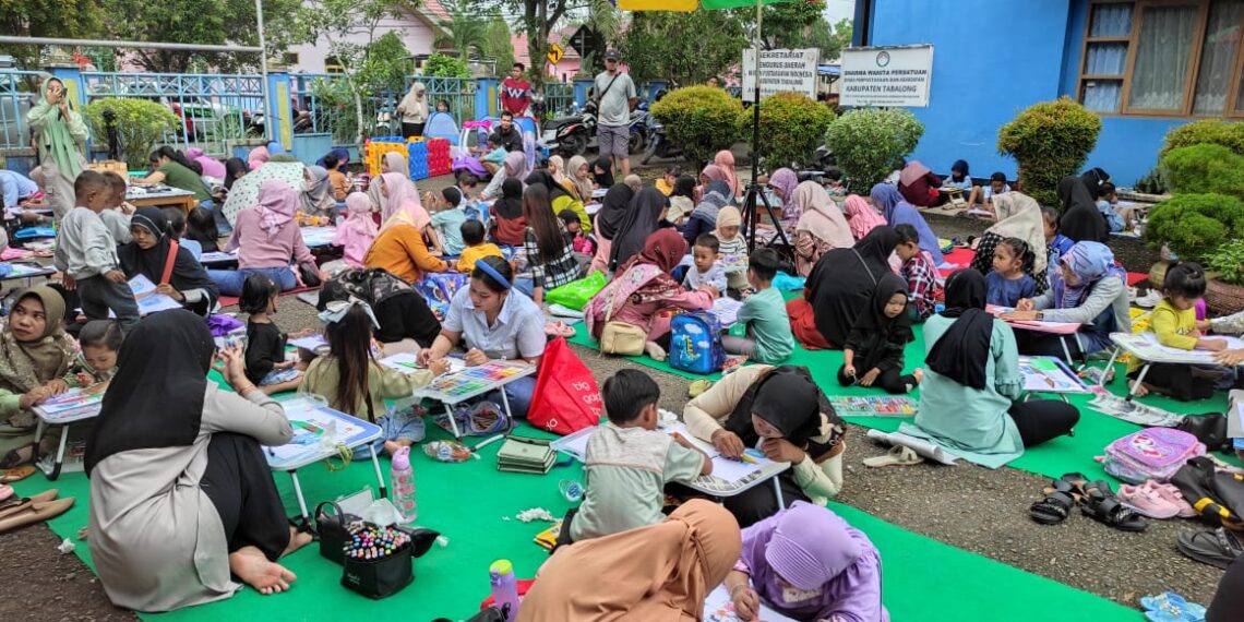 Tingkatkan Literasi dan Kunjungan, Dispersip Gelar Lomba Mewarnai Bagi Anak Usia Dini