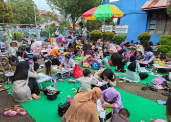 Tingkatkan Literasi dan Kunjungan, Dispersip Gelar Lomba Mewarnai Bagi Anak Usia Dini
