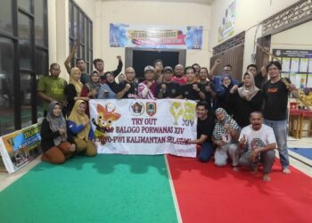 Jelang Porwanas, Tim Balogo PWI Kalsel Uji Tanding ke Tabalong