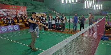 HUT Bhayangkara ke 78, Polres Tabalong Gelar Tournament Badminton