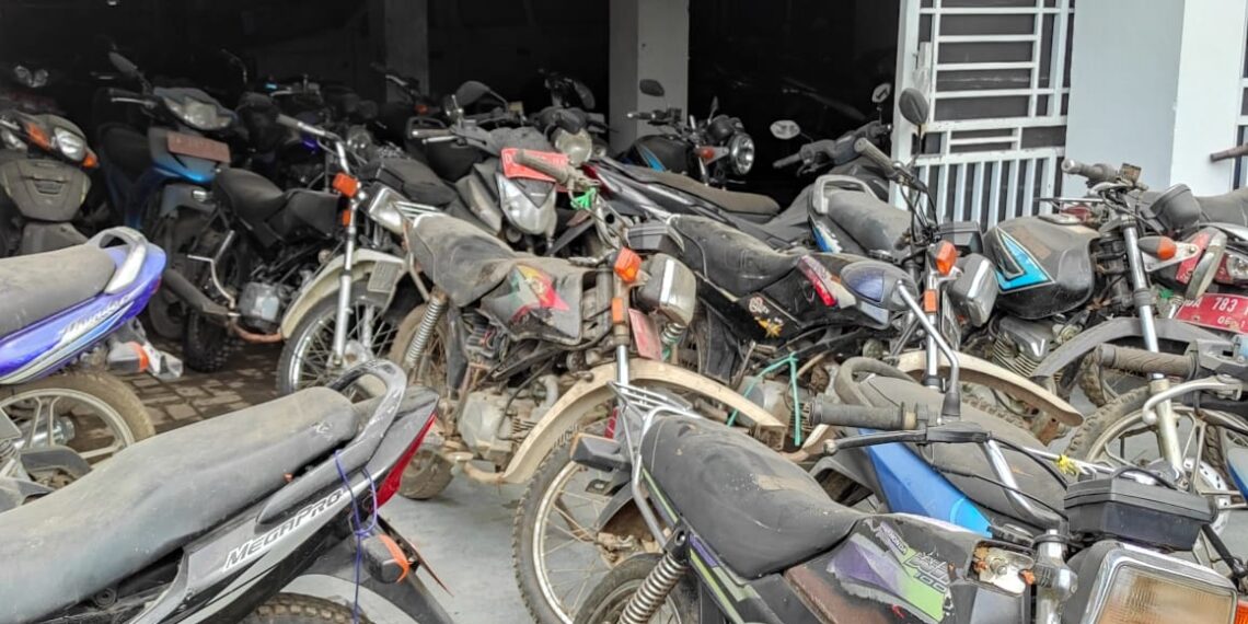 Ratusan “Motor Tua” Plat Merah Tabalong Segera Dilelang