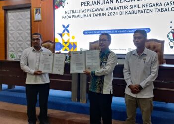 Empat Point Kerjasama Bawaslu dengan BKPSDM Tabalong di Teken