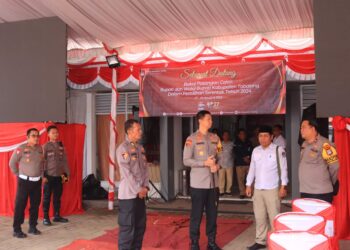 Ratusan Polisi Jaga Kantor KPU Tabalong