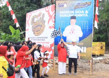 Meriahkan HUT RI, H Sani Gelar Family Gathering dan Jalan Sehat Bersama Karyawan PT HKB