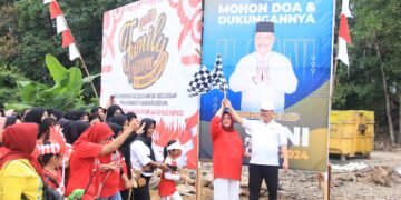 Meriahkan HUT RI, H Sani Gelar Family Gathering dan Jalan Sehat Bersama Karyawan PT HKB
