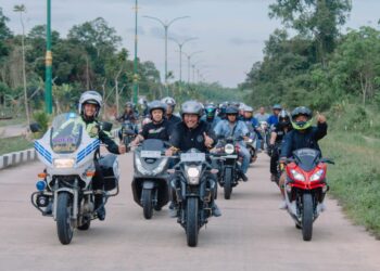 Riding Bareng, H Sani-Kadarusman Puji Ketertiban Berlalulintas BTMC