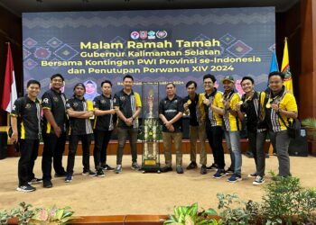 Kalsel Sabet Juara Umum Pekan Olahraga Wartawan Nasional