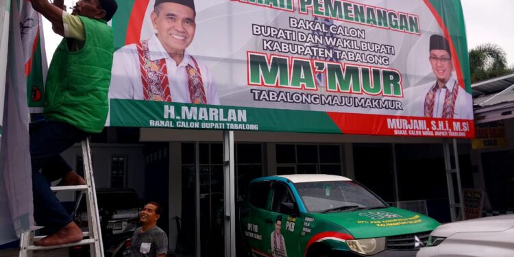 Deklarasi Pasangan H Marlan – H Murjani Dimulai dengan Shalat Hajat