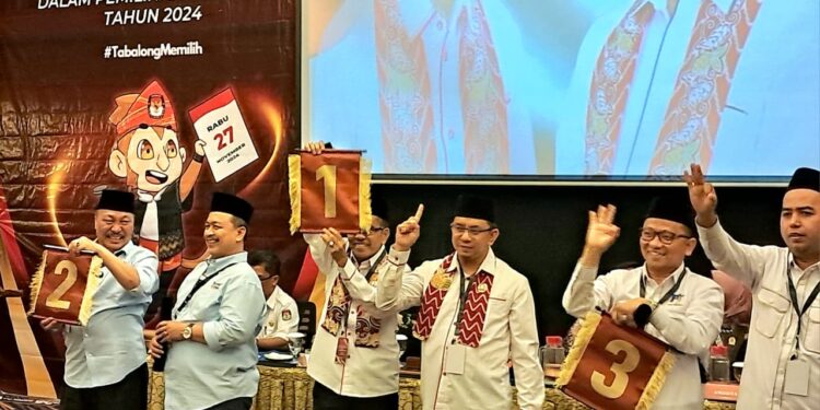 Nomor Urut Sudah Diundi, Paslon Bupati Tabalong Miliki Identitas