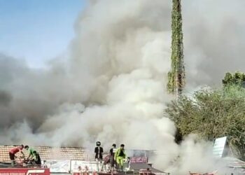 Belasan Toko di Terminal Kelua Ludes Terbakar