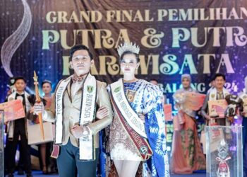 Nabil dan Widya Raih Gelar Putra Putri Pariwisata Tabalong