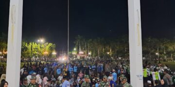 Debat Kedua Paslon Bupati Tabalong, Ratusan Pendukung Padati Halaman Pendopo