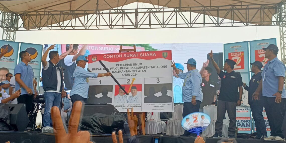Gelar Kampanye Akbar, H Sani Pinta Pendukungnya Jaga Keamanan Pilkada