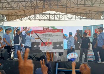 Gelar Kampanye Akbar, H Sani Pinta Pendukungnya Jaga Keamanan Pilkada