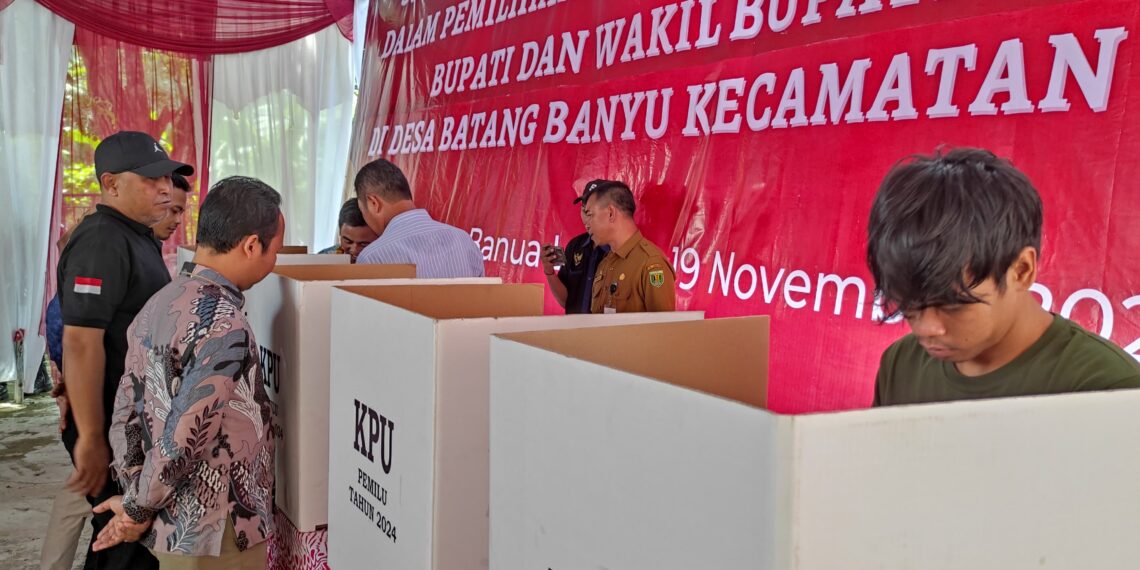 KPU Gelar Simulasi Pilkada di Desa Terujung Tabalong