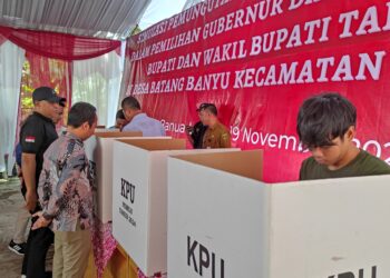 KPU Gelar Simulasi Pilkada di Desa Terujung Tabalong