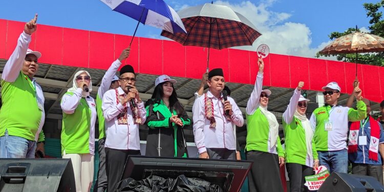 Kampanye Akbar Pasangan Ma’mur Dihibur Via Vallen