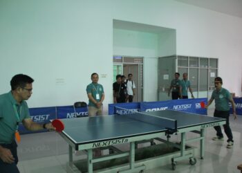 Puluhan Pemain Adu Kemampuan di Turnamen Tenis Meja Tabalong