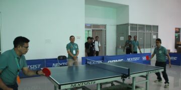Puluhan Pemain Adu Kemampuan di Turnamen Tenis Meja Tabalong