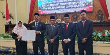 DPRD Tabalong Umumkan Penetapan Bupati dan Wakil Bupati Terpilih