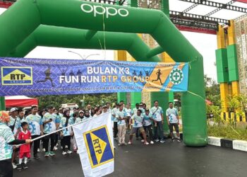 Peringati Bulan K3, RTP Gelar Fun Run Bersama Karyawan