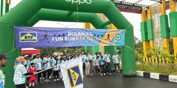 Peringati Bulan K3, RTP Gelar Fun Run Bersama Karyawan