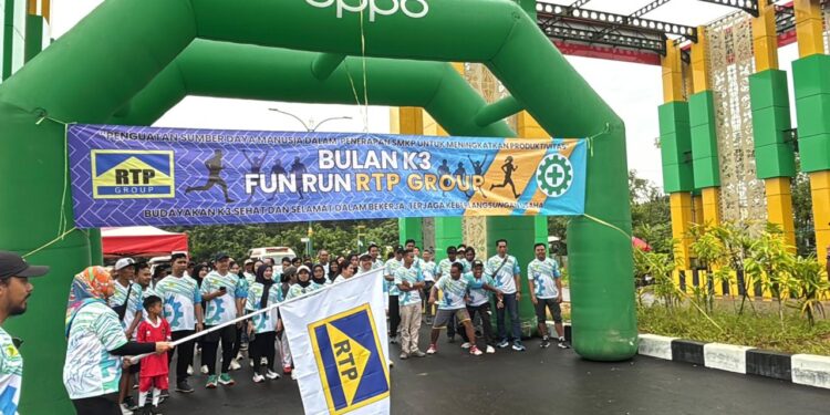 Peringati Bulan K3, RTP Gelar Fun Run Bersama Karyawan
