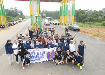 Bulan K3 Nasional, PT BA Gelar Fun Walk