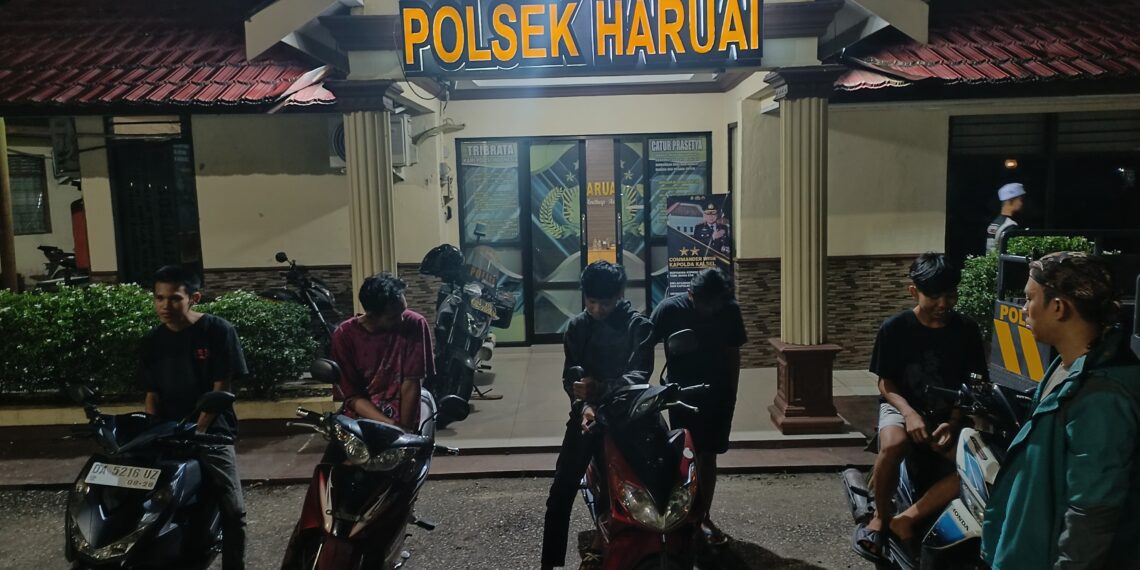 Buat Resah Warga, Polsek Haruai Amankan Aksi Balap Liar