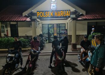 Buat Resah Warga, Polsek Haruai Amankan Aksi Balap Liar