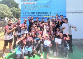 Cabor Akuatik Tabalong “Borong” 19 Medali Emas di Kejurprov 2025