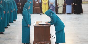 Dilantik Jadi Ketua TP PKK Tabalong, Hj Desi Suryanti Siap Kolabarosi Sukseskan Visi Misi Daerah