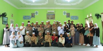Salurkan Bantuan ke Anak Yatim, Polres Tabalong Gandeng Wartawan