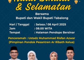 8 April Bupati-Wakil Bupati Tabalong Gelar Halal Bihalal dan Selamatan