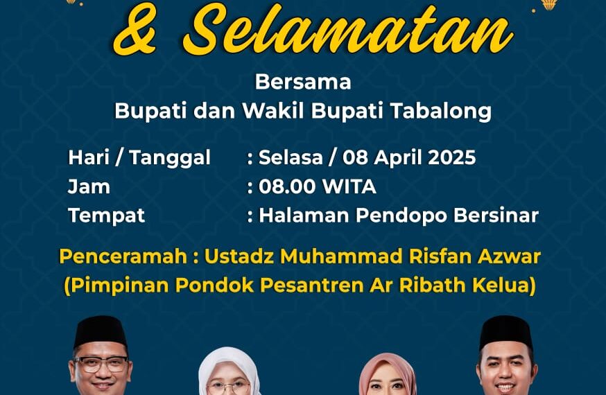 8 April Bupati-Wakil Bupati Tabalong Gelar Halal Bihalal dan Selamatan
