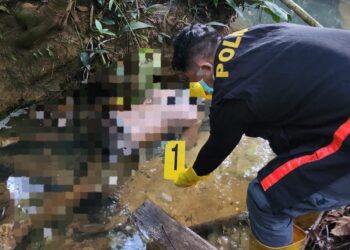 Jasad Pria Ditemukan Tertelungkup di Sungai Baluun, Keluarga Tolak Autopsi”