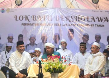 Peringati HUT Desa ke 25, Pemdes Lok Batu Hadirkan KH Bahran Jamil